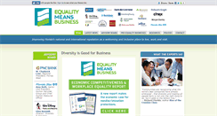 Desktop Screenshot of equalitymeansbusiness.com